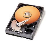 Opened hard disk drive